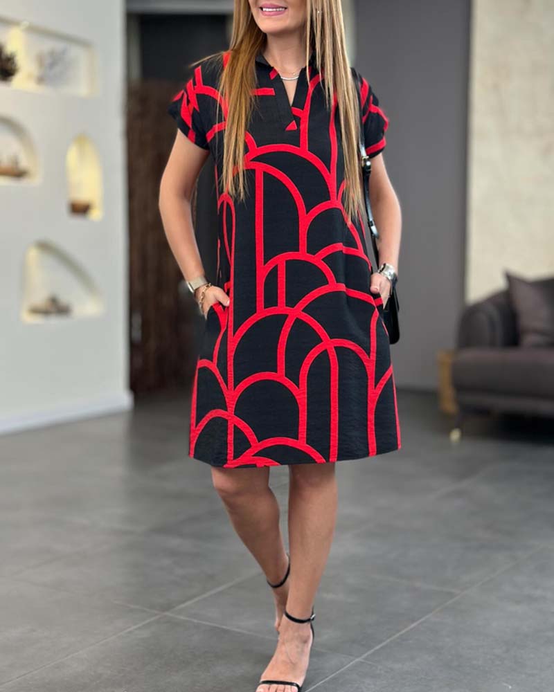 Helma - Robe élégante à manches courtes