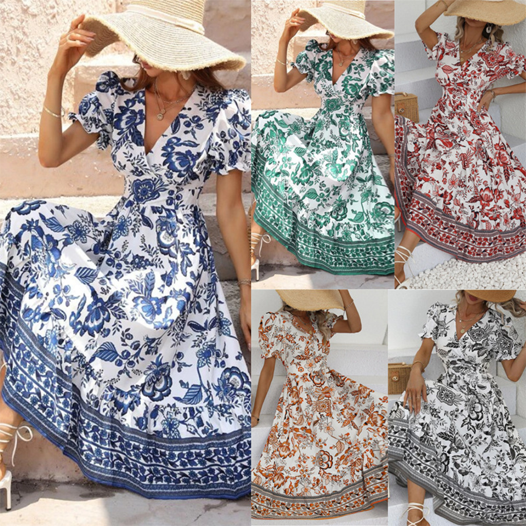 Aliana – Robe Fleurie Élégante