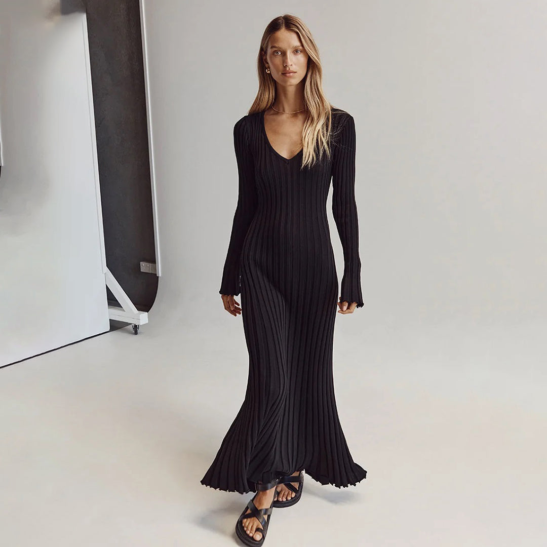 Nola – Robe Maxi Tricotée