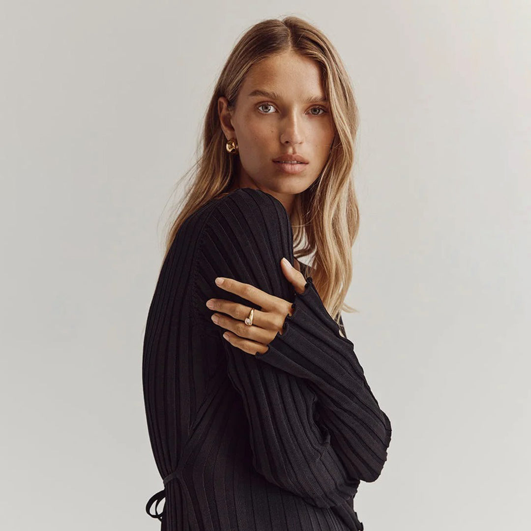 Nola – Robe Maxi Tricotée