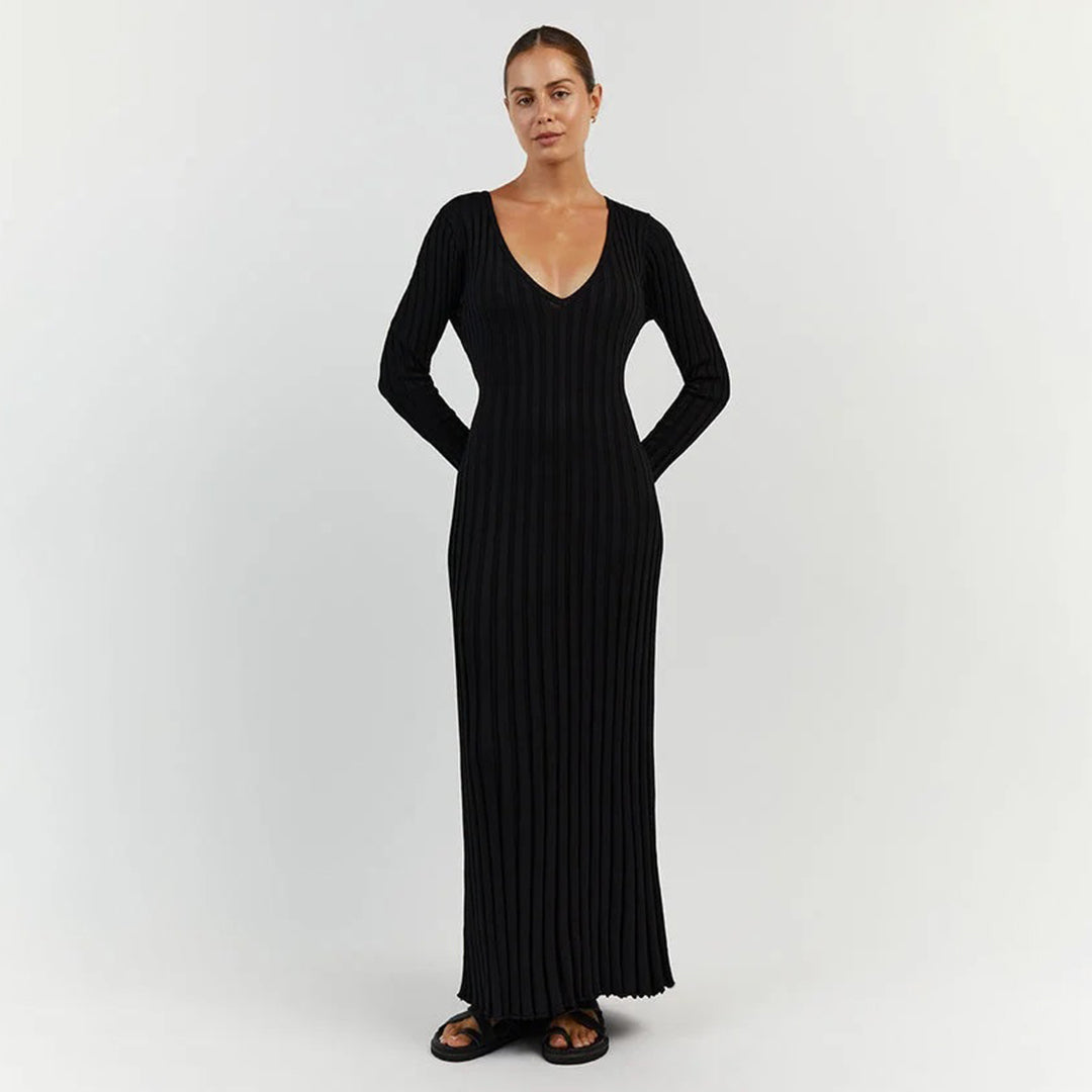 Nola – Robe Maxi Tricotée