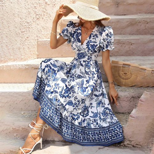 Aliana – Robe Fleurie Élégante