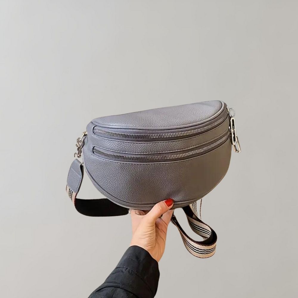 Arvella - Sac à bandoulière avec double fermeture éclair