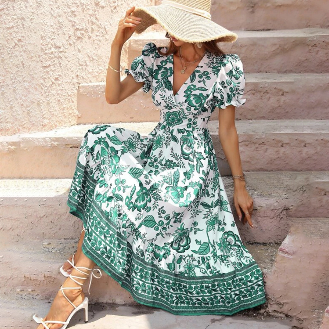Aliana – Robe Fleurie Élégante