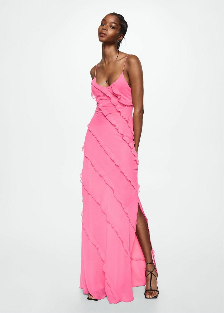 Adrienne – Robe Élégante à Volants