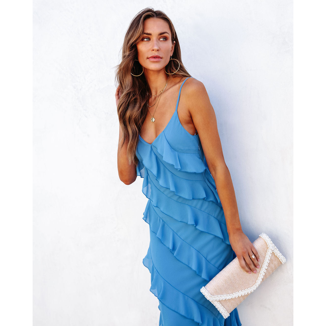 Adrienne – Robe Élégante à Volants