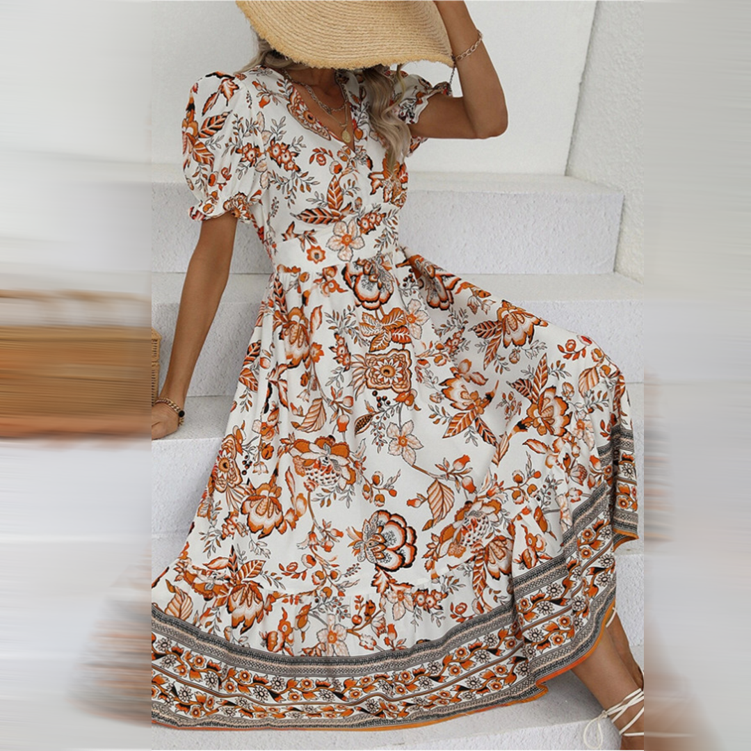 Aliana – Robe Fleurie Élégante