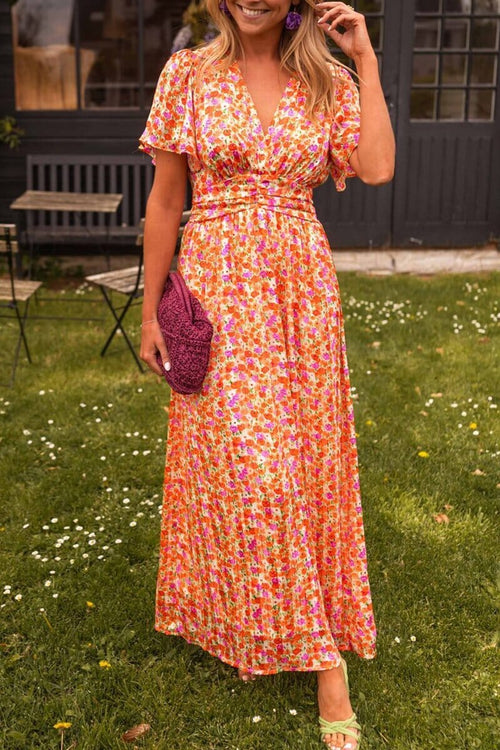 Sandra - Robe longue élégante avec encolure en V