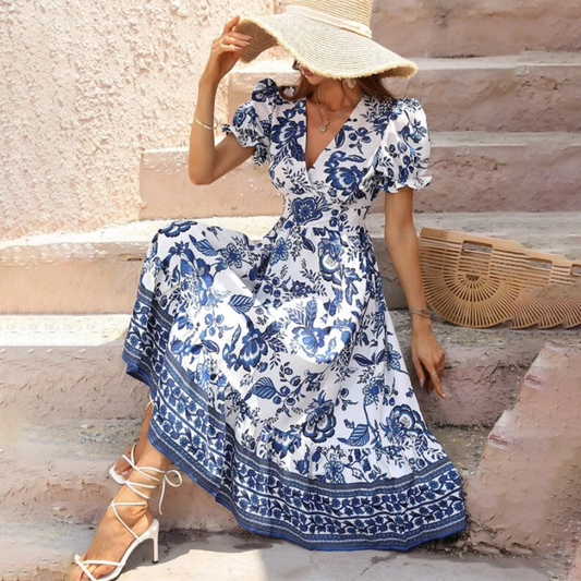 Aliana – Robe Fleurie Élégante