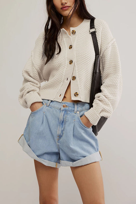 Amaryllis - Cardigan tricoté luxueux