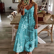 Aino – Robe Fleurie à Décolleté en V