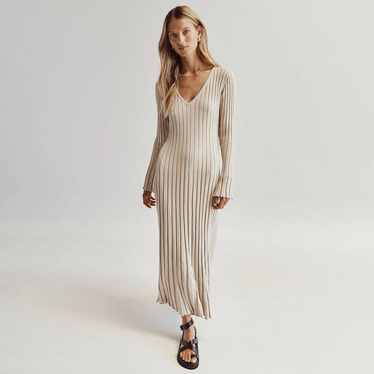 Nola – Robe Maxi Tricotée